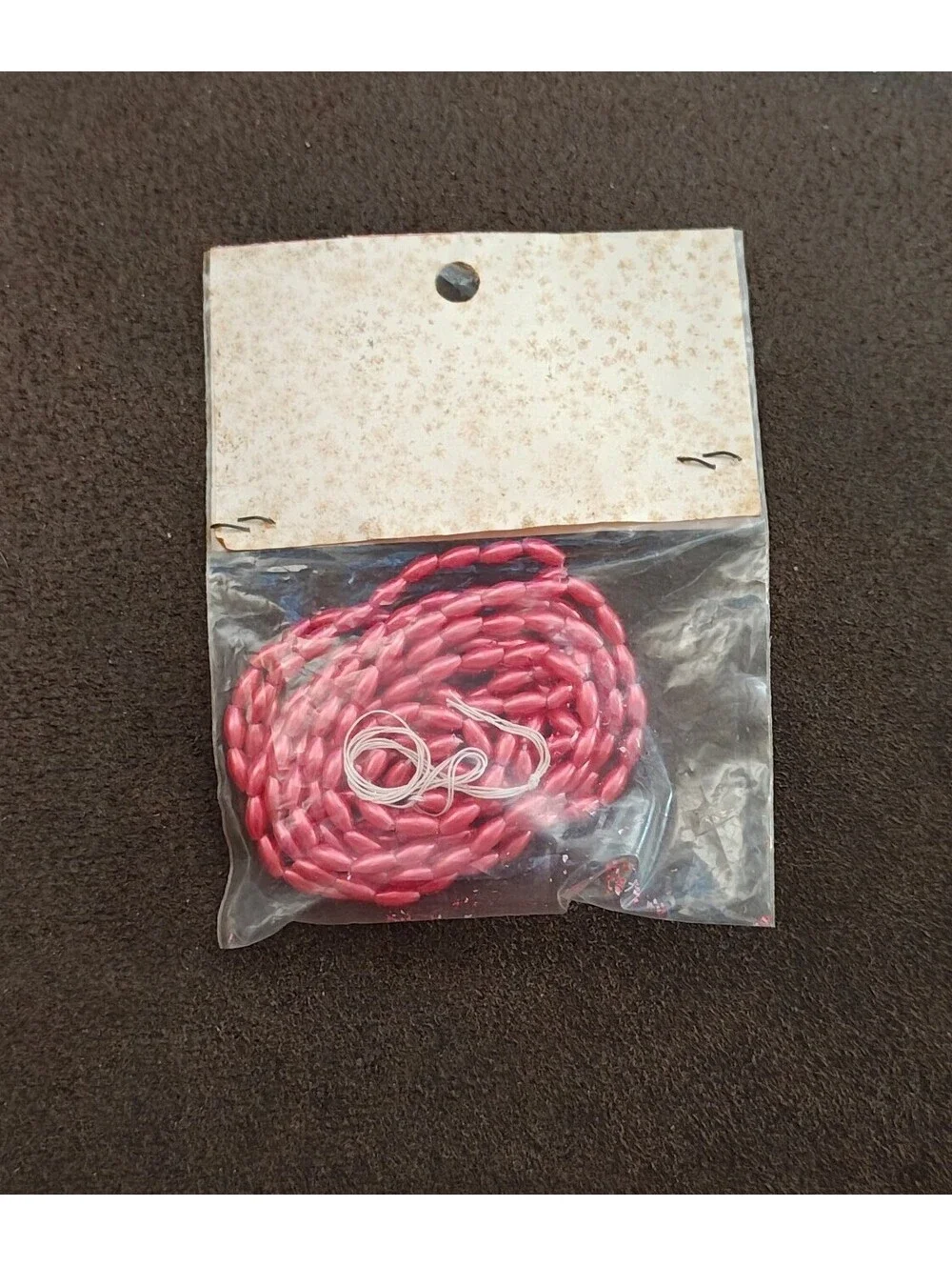 1960s/70s Pack Of Bowman's Brand Plastic Craft Beads From Lasalle Illinois NOS